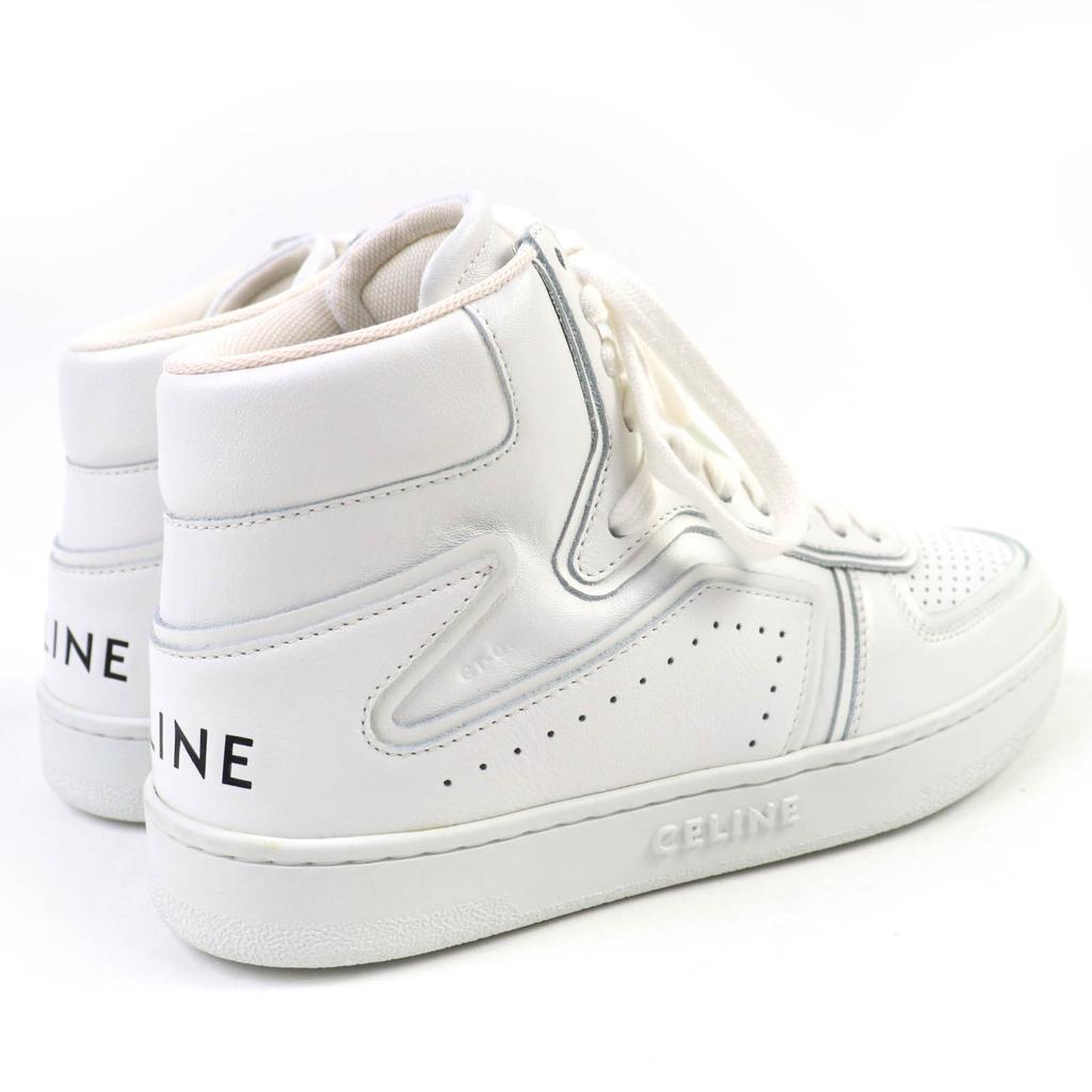 Nepoškozené CELINE Vysoké tenisky bílá kůže Dámské 37 CT-01 Použité
