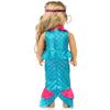 Mini Süßes Meerjungfrau Fischschwanz Kleid Kleidung für 43cm/18 Zoll Mädchenpuppe Kinder Geschenk
