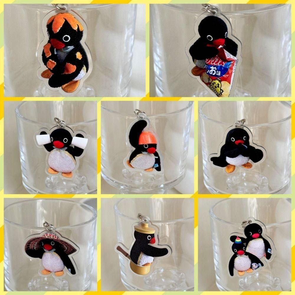 

Accessories Cute Bag Pendant Penguin Key Chain Micro Landscape Decoration Cartoon Anime Key Chain