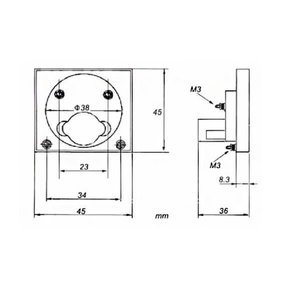 91C4-UA DC Pointer Type Ammeter 50A -0 - 50A 100A -0 - 100A 200A -0 - 200A 300A -0 - 300A Analog Mechanics Plate Table