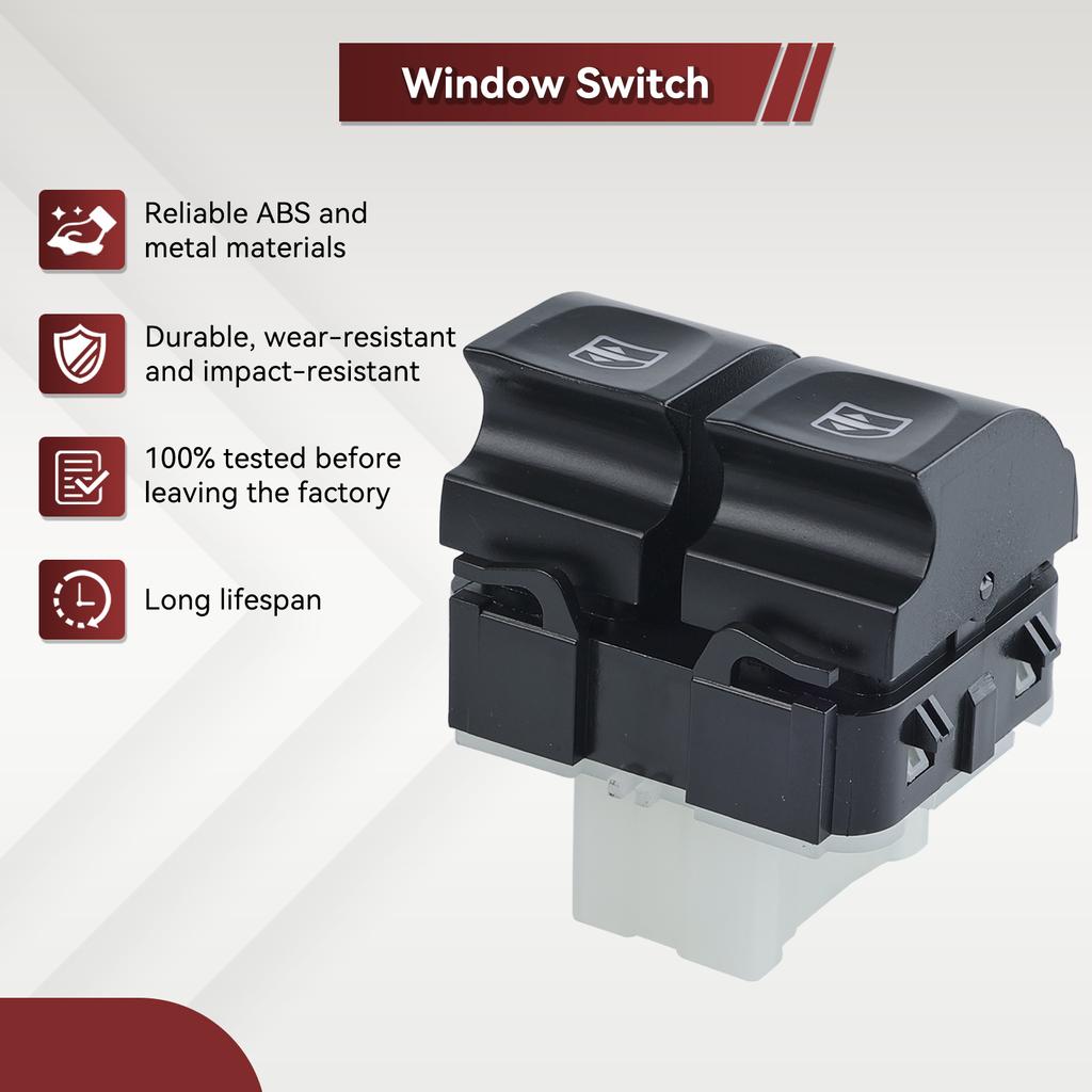 Electric Window Double Switch Button 254118044R For Renault Clio 4 Traffic Captur Zoe Mercedes Benz Citan 809611667R 254117873R