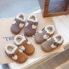 2024 Kinder Warm Halten Flache Schuhe für Mädchen Jungen Winter Neue Mode Koreanischer Stil Weiche Sohle Rutschfest Lässige Vielseitige Schuhe