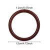 Handcraft Wooden Handbag Handles Round DIY Purse Handles Replacement Purse Strap