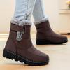 Cotton Shoes Women's Large Size Winter Snow Boots Velvet Shoes Children's Long Boots Heightened Thick-soled Cotton Boots