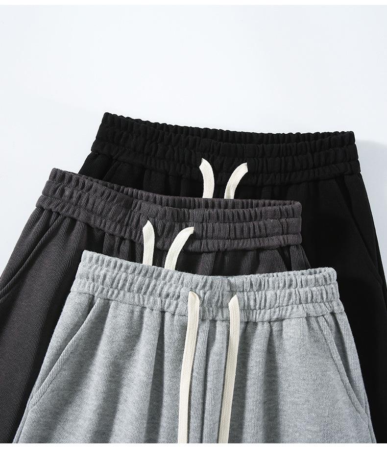 Women's 2025 Spring/Fall Straight Wide-Leg Drawstring High-Waisted Floor-Length Slimming Sweatpants