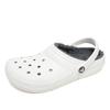Kids Classic Lined Clog Winter Slipper White Gray 207010 10m