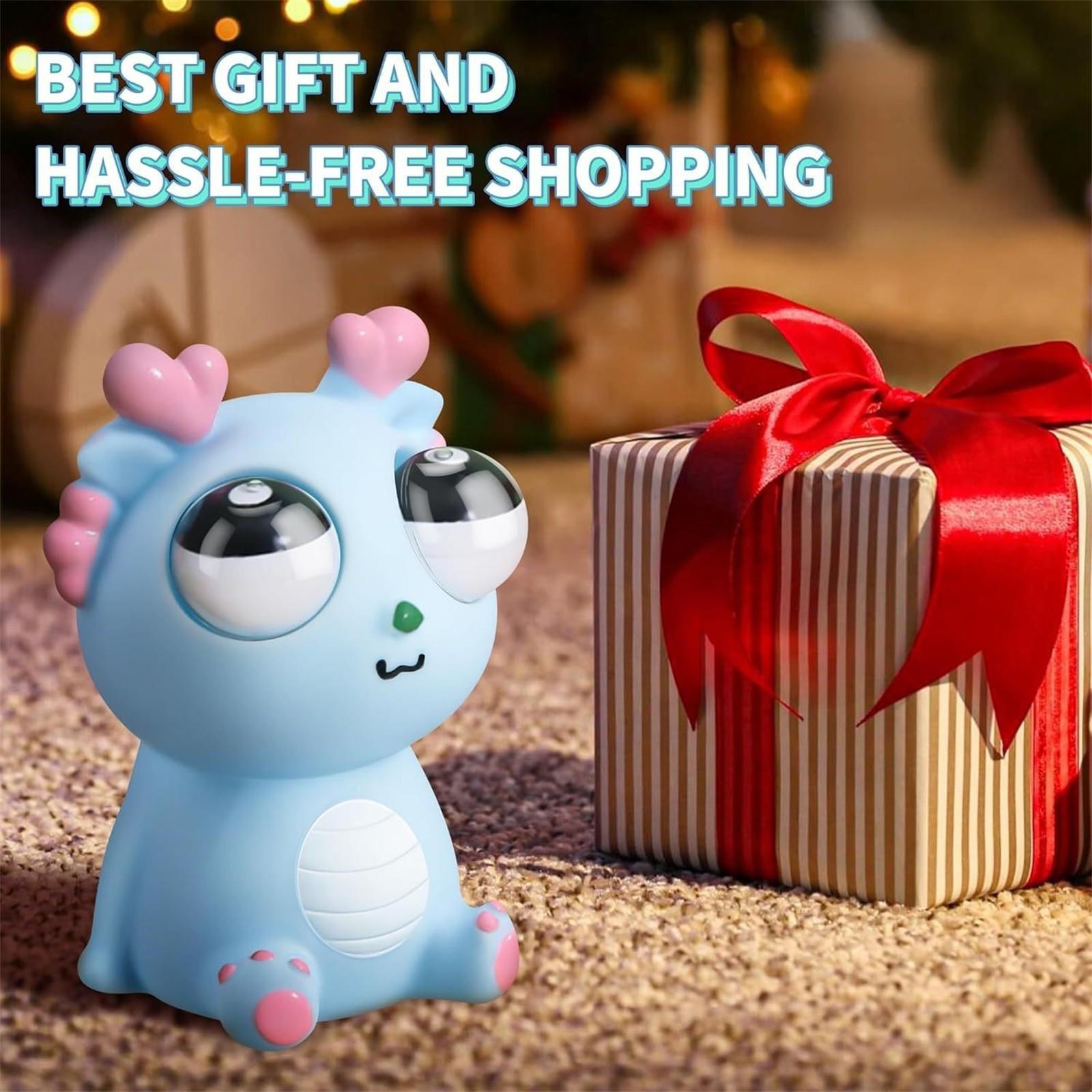 

Милая игрушка-дракон для снятия стресса с выпученными глазами 4 мл One Size