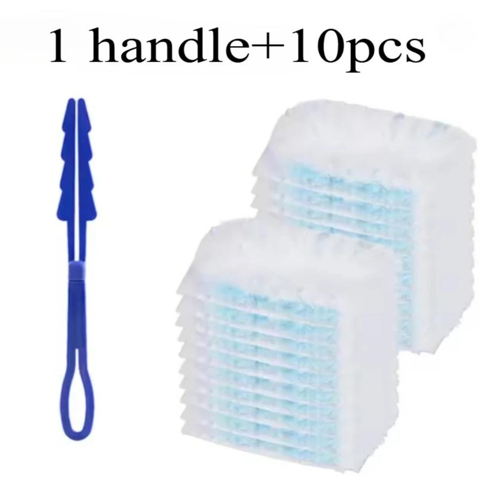 10pcs Desktop Cleaning Dust Brush Electrostatic Duster Car and Household Duster Ceiling Telescopic Rod