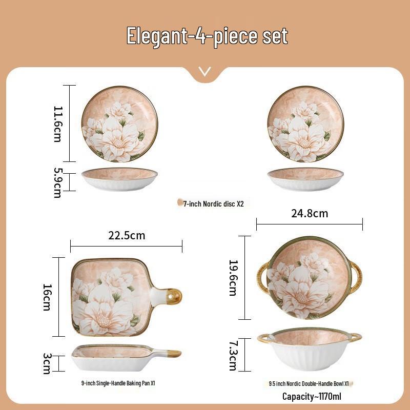 WA Japanese Camellia Ceramic Dinnerware