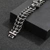 Cast Wolf Dog Head Bracelet for Men Cool Jewelry - Stainless Steel 316L - KB184389-KJX