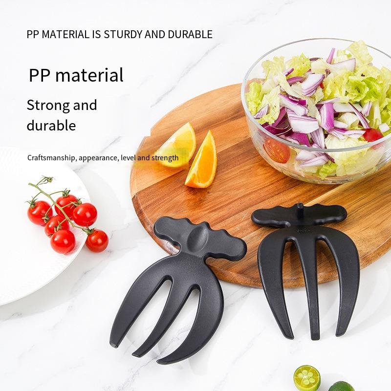 2PCS Salad Tool Three Finger Creative Salad Fork Claw, Fruit Salad Mixer, Kitchen Gadget