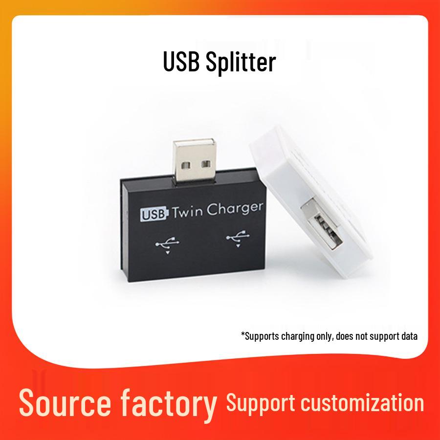 USB 2.0 Dual-Port Laptop Docking Station and Hub 2-Port USB Black