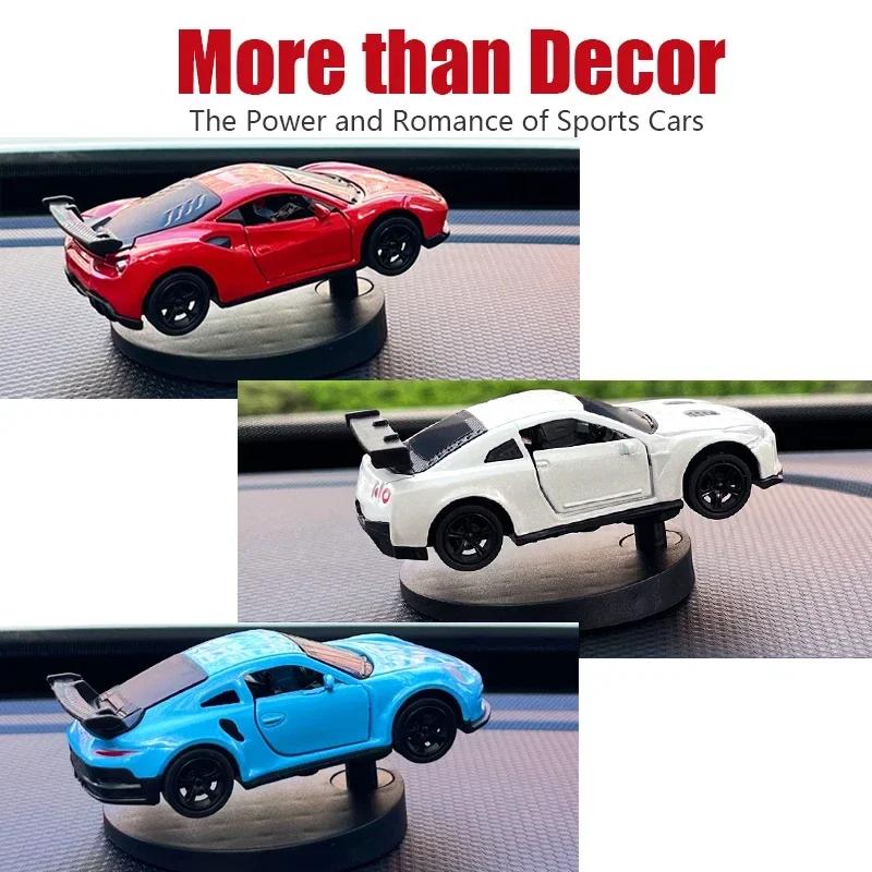 Sports Car Drift Rotating Center Console Decoration Auto Dashboard Turning Racing Model Car Individuality Decor