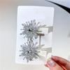 Snowflake Hair Clip Alloy Hairpin with Snowflakes Shape Comfortable Hairpiece for Christmas Party Styling Accesories