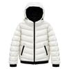 White Duck Down Ribs Down Jacket Women's Thickened Hooded Winter New Pink Thin Small Contrasting Coat
