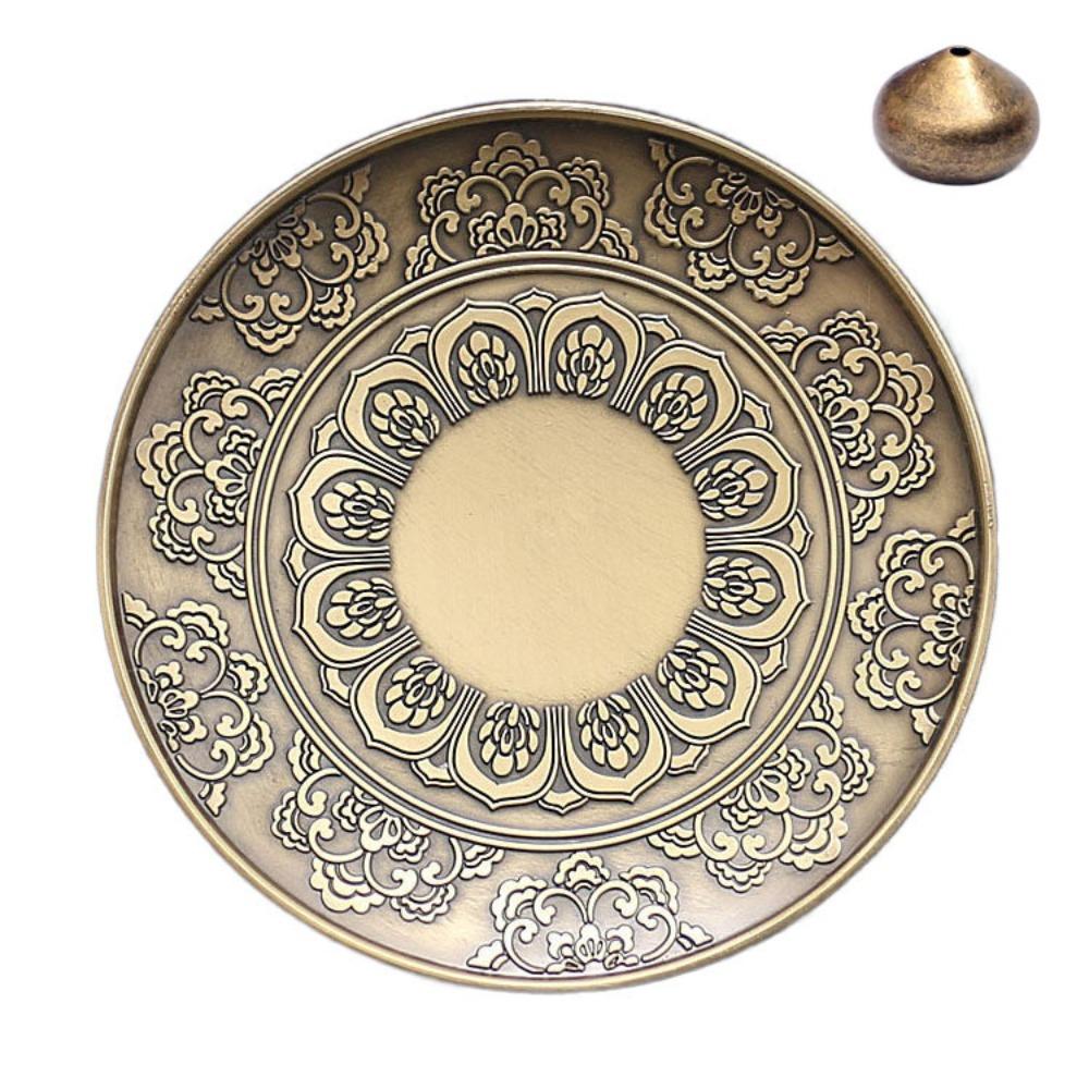 Lotus Flower Incense Stick Holder Metal Crafts Spiritual Meditation Space Incense Holder Decoration Home Ornament