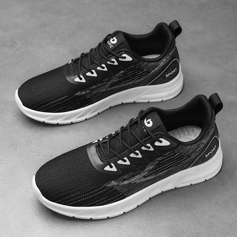 TUINANLE Men Sports Shoes Breathable Mesh Platform Sneakers Mixed Color Casual Running Shoes