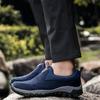 Men's Sneakers Slip on Running Shoes Non-Slip Soft Plus Size Men Loafers Outdoor Hiking Casual Shoes Breathable Suede Men Shoes