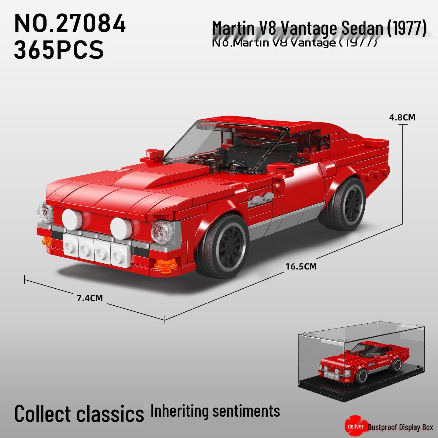 Yuxing King Спортивный автомобиль Конструкторы - Развивающая игрушечная модель для мальчиков, Идеальный подарок на день рождения и украшение (27084).