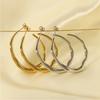 22K Gold Plated Irregular C-Shaped Zinc Alloy Ear Cuff Earrings for Women