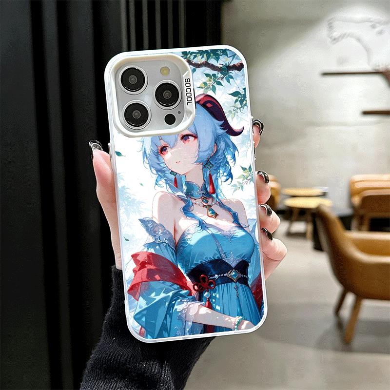 Genshin Impact Ganyu Soft Phone Case for iPhone 15 16 17 Pro Max 17Air 16E 14 Plus 13 12 Mini Shockproof Cover Back Shell