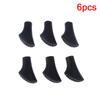 6Pcs Trekking Pole Cane Climb Outdoor Camp Walk Stick Hike Protector Cap Tip Rubber Replacement Hiking Alpenstock Accessories