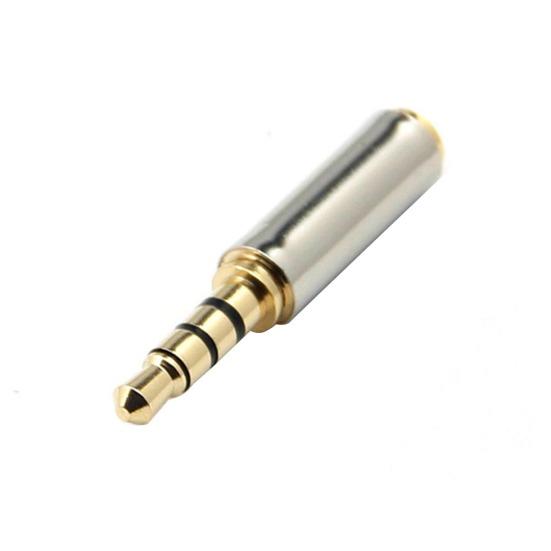 Mini Metal 3.5mm 2.5mm Female Jack Male to Headphone Audio Connector Adapter