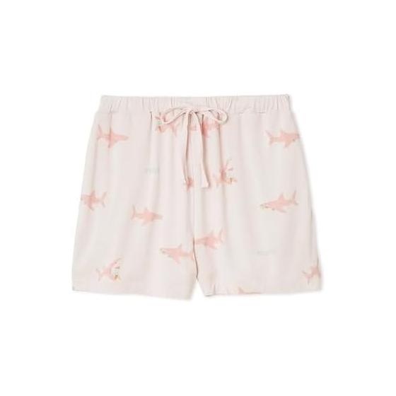 Gelato Pique Women s Cool Touch SHARK Pattern Shorts Gelato Pique Pajamas Room Wear gelato pique