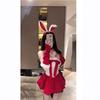 Christmas wear female bunny uniform suit red tube top New Year's Eve robe temperament atmosphere sexy dress