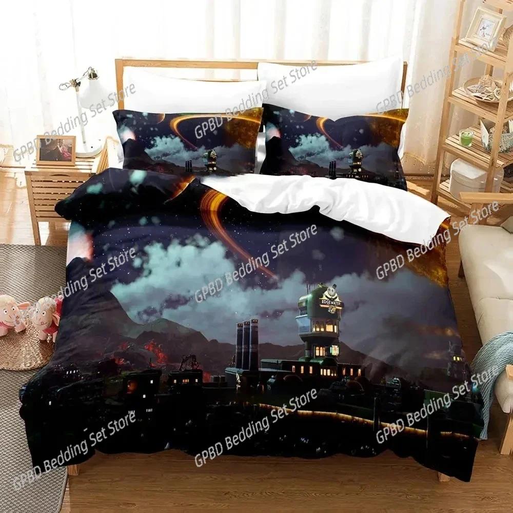 Game Outer Worlds 3D NEW Duvet Cover Pillowcase Bedding Set Adult Boy Girl Bedroom Decoration Children Single Double Large