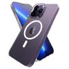 Compatible with Apple iPhone 16 Pro Max: Transparent Magnetic Frosted Protective Case