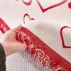 New Red Chenille Sofa Towel For Festival Soft Anti Cat Scratch Sofa Cover For Living Room Printed Couch Cushion For Four Seasons