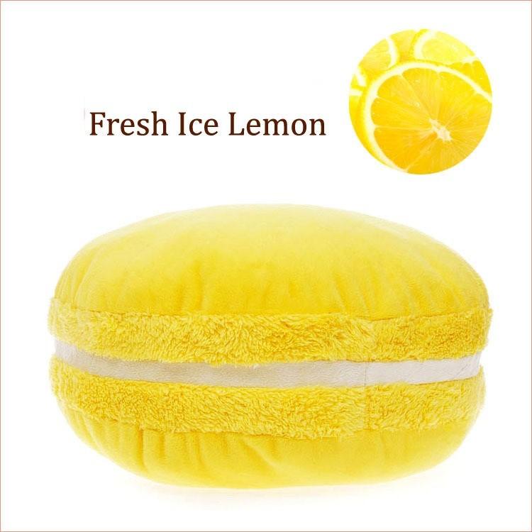 Charming 15 Inch Macaronshaped Cushion With Plush Cover And Supportive Pp Cotton Filling