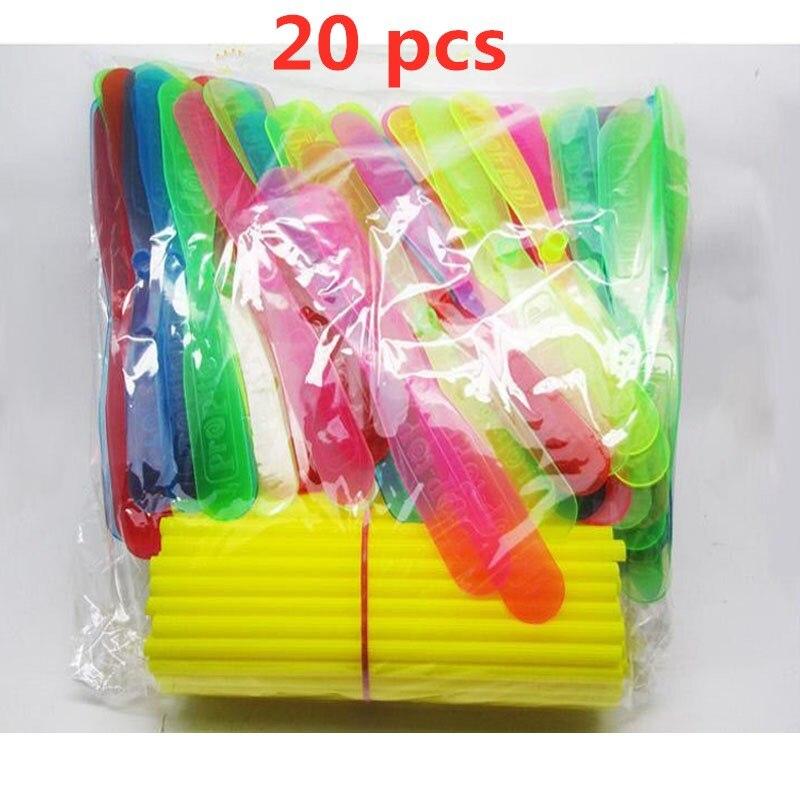 10/20 stücke Neuheit Kunststoff Bambus Libelle Propeller Baby Kinder Outdoor Spielzeug Tradition Klassische Nostalgische Spielzeug Fliegende Pfeile