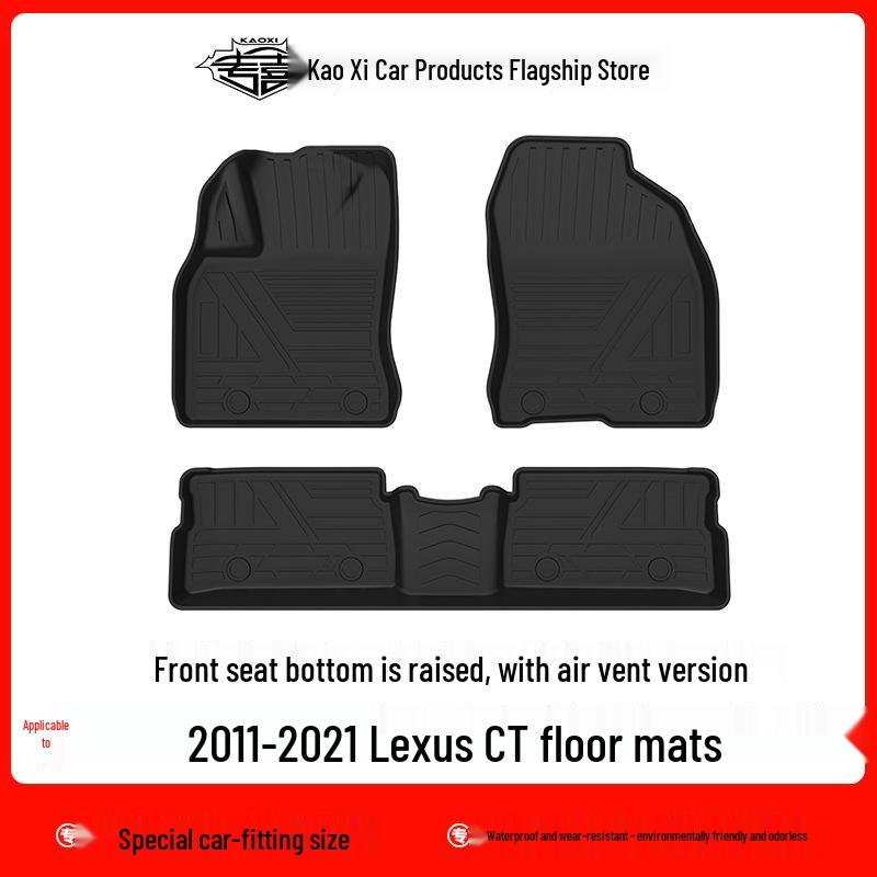 Eco-Friendly TPE Floor Mats and Trunk Mat for 2011-2021 Lexus CT