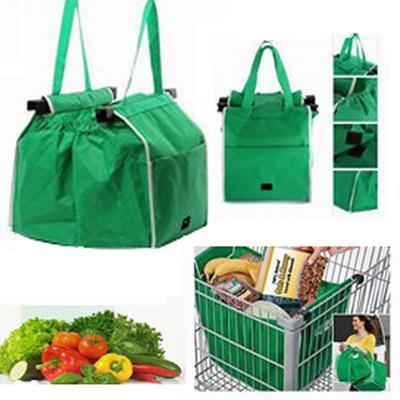 Saco de Compras de Supermercado Eco-Friendly Trolley Tote Espessura Sacos de Carrinho Bolsas