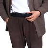 Woven Canvas Waist Belt Metal Buckle Woven Belts Versatile Double Row Buckle Belt  Leisure Wear