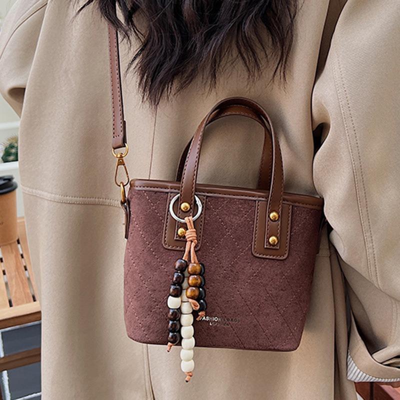 Handbag Bag Women's New Small Fresh Shoulder Bag Messenger Bag Fashion Niche Bucket Texture Casual Women's Bag