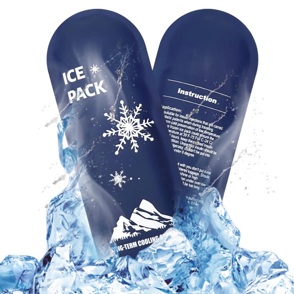 Reusable Insulin Cooler Travel Case with Ice Pack Diabetes Medicine Storage Diabetic Supplies Portable Temperature Control Bag