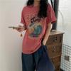 Women's Tee Shirt Summer Funny Graphic Print T Shirt Women Clothes Harajuku Casual Oversized T-shirts Y2k Tops Streetwear