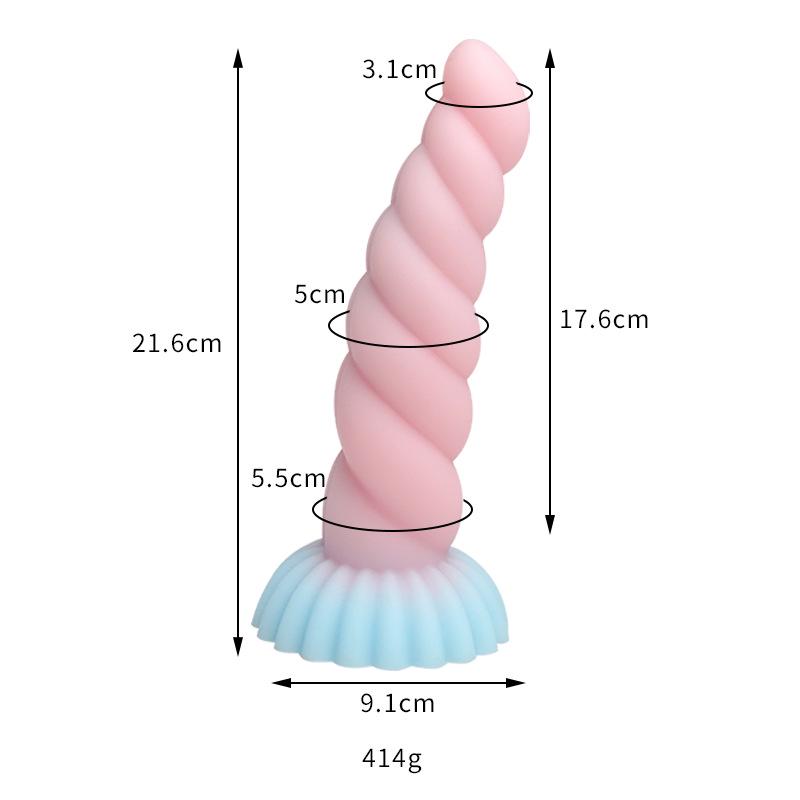 Thousand Hundred Fun Silicone Dildo - Female Erotic Toy for Anal Insertion & Masturbation