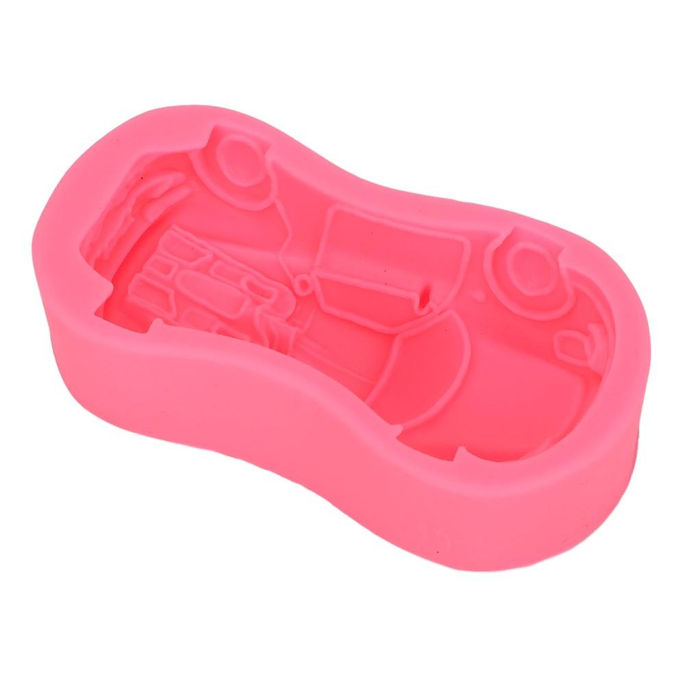 1pcs 3D Shape Racing Car Mold Non-Stick Design 3D Fondant Mold Silicone Cake Mold For DIY Crafts