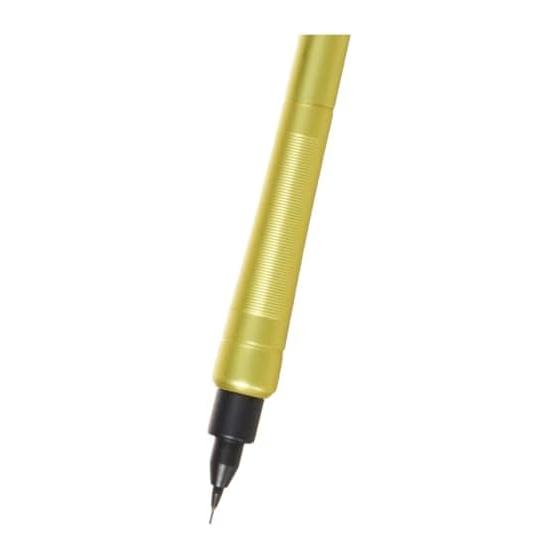 Auto Sharp Pencil Nonok Nock Yellow AP-505N-YL with Automatic Lead Advancement, Writes Continuously Without Knocking, Lead Breakage Resistant During