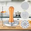 [Zinc Alloy Cookie Stamp] 1pc Zinc Alloy Cookie Stamp Mold with Floral Swirl Pattern | Ergonomic Handle Precision Baking Tool for Cookies, Cupcakes