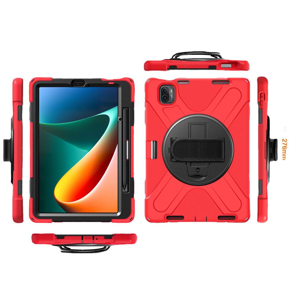 11-inch Silicone Full-Cover Anti-Fall Rotating Bracket for Xiaomi Mi Pad 5 Tablet Protective Case