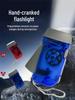 Hand-Crank Flashlight & Radio: Multi-function, Strong Light, Portable for Outdoor & Emergency Use