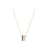 Three Ring Pendant Necklace Elegant Luxury Multiple Metal Finishes Women Necklace Black 5353666