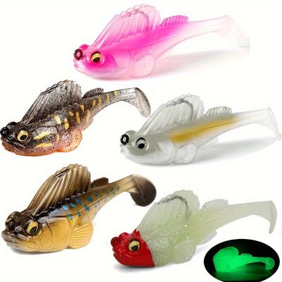 Dark Sleeper Fishing Lures for Perch Soft Plastic Bait Artificial Jig Swimbait Pike Bass Shad Trout Silicone Lure Sea Wobblers