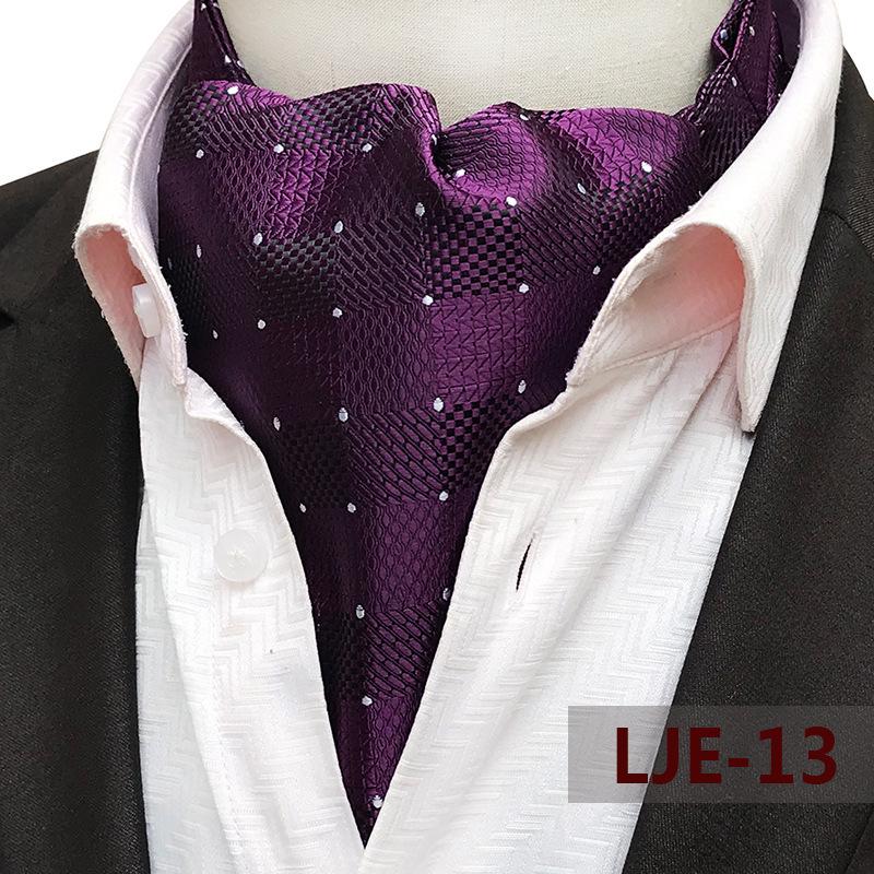 Eșarfă din poliester Jacquard cu flori de caju pentru bărbați - Accesoriu de afaceri pentru guler pentru costum britanic