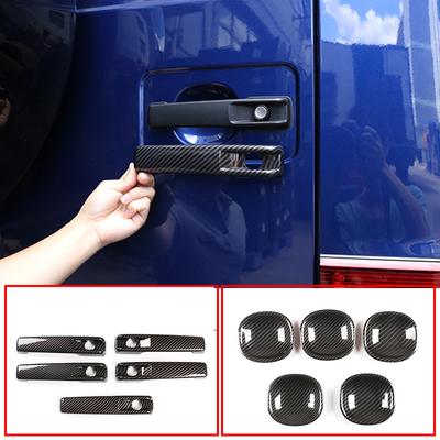 Car Outer Door Handle Decorate Door Bowl Protection Trim Cover for Mercedes-Benz G Class W463 W464 G65 G350 - Auto